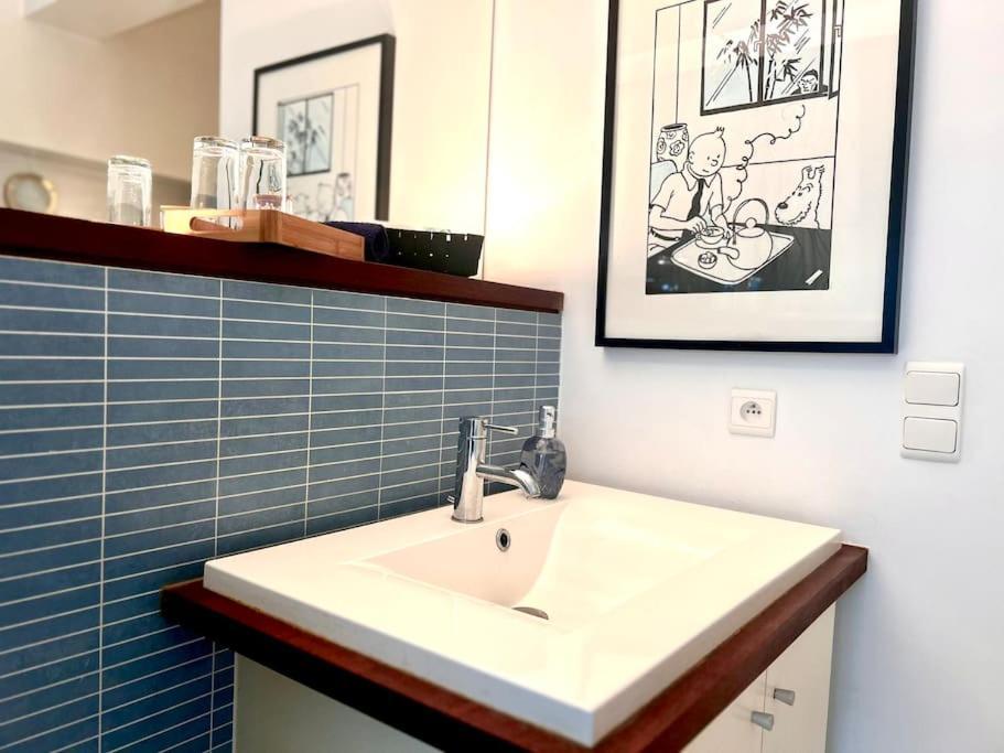 Down Town Spacious Duplex With Private Parking & Game Room Bruksela Zewnętrze zdjęcie